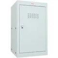 Produktbild: Phoenix Stahl Schließfach 1 Tür Schlüsselschloss 400 x 400 x 665 mm Grau