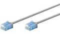 Produktbild: Ultra-elastyczny CAT 6A kabel krosowy, slim, U/UTP, szary - Długość kabla 0.25 m