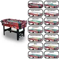 Produktbild: Carromco Multifunktionstisch Multifun-XT 14In1 Multigame Teleskopstangen Tischfußball Kicker, Billardtisch, Tischhockey & mehr inkl. Zubehör - Rot