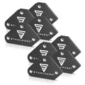 Produktbild: STAHLWERK Schweißmagnet 2 x 4er Set – je 4 kg (9 lbs) Haftkraft, 45° / 90° / 135° Winkel, starke Magnet-Schweißwinkel/Magnetwinkel zum präzisen Positionieren von Werkstücken bei Löt- & Schweißarbeiten