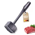 Produktbild: Westmark Steakmaster Black Edition – Doppelseitiger Fleischklopfer & Steaker für Steak, BBQ & Grillen – Schwerer Fleischhammer – Anthrazit