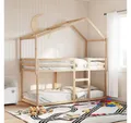Produktbild: vidaXL Bett, Dach für Kinderbett 203x80,5x142 cm Massivholz Kiefer