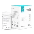 Produktbild: EUROPAPA® Blutzuckerteststreifen 50 STK. für Blutzucker-Wertes Kontrolle, Diabetes- und Glukoseüberwachung, Teststreifen kompatibel nur mit EUROPAPA BG-Serie Blutzuckermessgerät