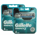 Produktbild: 8 Gillette Mach3 Rasierklingen 2 x 4er Klingen Ersatzklingen Herrenklingen Set
