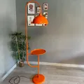 Produktbild: Moderne Stehlampe aus Metall mit E27, Orange Verstellbarer Lampenschirm