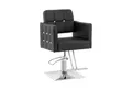 Produktbild: Physa Armlehnstuhl Friseurstuhl mit Fußstütze höhenverstellbar Barber-Stuhl 150 kg Cottam, Schwarz