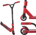 Produktbild: ArtSport Stunt Scooter Red Smoke - Trick Roller für Kinder & Jugendliche - 360° Lenker, 100 mm Alu Räder - Tretroller Rot Schwarz