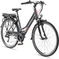 Produktbild: Telefunken Trekking E-Bike | Elektrofahrrad 28 Zoll | 21-Gang Kettenschaltung | Heckmotor 250W | 536,5Wh Akku | Pedelec - Grau