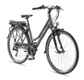 Produktbild: Telefunken E-Bike Damen 28 Zoll Trekking Fahrrad 21-Gang Kettenschaltung Pedelec