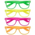 Produktbild: Relaxdays Bunte Partybrille im 4er Set Gelb,Grün,Pink