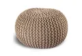Produktbild: Casamia Pouf Pouf Ø 55 o. 45 cm Strickhocker Sitzpouf Bodenkissen für Innen Indoor