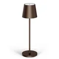 Produktbild: Stilosa Classica 3 - Dimmbare LED Akku-Tischlampe IP54 Indoor & Outdoor - Aufladbar - Warme Lichtfarbe - Designer Tischleuchte mit USB-C Port - Bronzefarbe