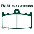 Produktbild: 1x ORIGINAL® Ebc Brakes FA158HH Bremsbelagsatz, Scheibenbremse, Bremsklötze