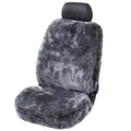 Produktbild: Torrex® Lammfell-Sitzbezug - kein Patchwork - Vollbezug mit allgemeiner Betriebserlaubnis (ABE) Universalgröße (Farbe Anthrazit)