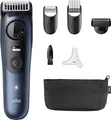 Produktbild: Braun BeardTrimmer 7 BT7520, Waschbar, Akku, Schwarz, Blau