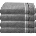 Produktbild: Schiesser - Handtuchset Skyline Color - 4-teilig - 50 x 100 cm - Dunkelgrau