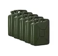 Produktbild: Oxid7 Benzinkanister Metall Kraftstoffkanister olivgrün 20L (5 St), Reservekanister Diesel Benzin Ölkanister Heizöl Wasser