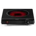 Produktbild: Domo Kochplatte DO30111KP, Infrarot-Einzelkochplatte, schwarz, 1250 Watt
