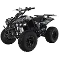 Produktbild: Actionbikes Motors Elektro-Kinderquad S-10, Pocket-Quad mit 1000 Watt, Federung, Scheiben-/Trommelbremsen, bis 20 km/h (sw/rot)