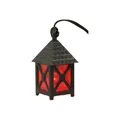 Produktbild: FADEDA Laterne rot, 4-eckig, 3,5V, LED/Höhe: 4cm/handbemalt/detailgetreue Krippen Figuren - Weihnachten Tisch Dekoration Krippe Zubehör
