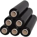 Produktbild: 6 Rollen Beste-Folie Stretchfolie 23my 500mm - 2,5kg Palettenfolie & Handstretchfolie (schwarz) - Schwarz