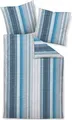 Produktbild: Janine Design Bettwäsche-Garnitur Mako-Soft-Seersucker 20152 TANGO Farbe blau türkis Größe 135x200+80x80