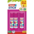 Produktbild: tesa 3x Klebestift ecoLogo, geruchsneutraler Klebstick für Papier / Pappe (57076-00200-04)