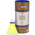 Produktbild: VICTOR Badminton-Bälle Nylon Shuttle 2000 Gold, Spielball, mittel, gelb, 3 Stück