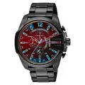 Produktbild: Diesel Herrenuhr Mega Chief, Chronographenwerk, 59 mm, schwarzes Edelstahlgehäuse mit Edelstahlarmband, DZ4318