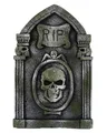 Produktbild: R.I.P. Grabmal als Halloween Grabstein mit Totenschädel & Säulen 53cm