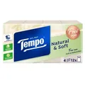 Produktbild: Tempo Natural + Soft Taschentücher 4 Lagig Natürlich Weich Duftfrei Nachhaltig