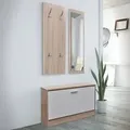 Produktbild: Garderoben Flur 3-in-1 Schuhschrank Schuhkipper Spiegel