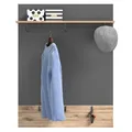 Produktbild: Garderobenpaneel MASON - Nox Oak - Basalt grau - 90 cm