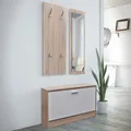 Produktbild: Garderoben Flur 3-in-1 Schuhschrank Schuhkipper Spiegel