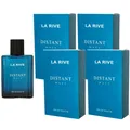 Produktbild: La Rive Distant Wave 4 x 100 ml Eau de Toilette EDT Set Herrenduft Herren Duft
