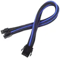 Produktbild: SilverStone SST-PP07-EPS8BA - Netzteil-Verlängerungskabel 30cm EPS 8pin auf EPS/ATX 4+4pin, schwarz/blau
