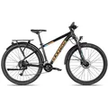 Produktbild: Axess Mountainbike SANDEE DX ATB, 16 Gang Shimano Acera RD-M3020-8 Schaltwerk, Kettenschaltung, hydraulische Scheibenbremse schwarz/grau schwarz 45 cm