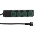 Produktbild: REV 0512468555 Verlängerungskabel 1,4 m 4 AC-Ausgänge Draußen Schwarz, Grün