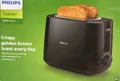 Produktbild: Philips Toaster 3000 Series Schwarz  HD2581/90   2-Scheiben Mit Brötchenaufsatz