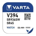 Produktbild: 3 Stück VARTA V394 Knopfzelle Batterie SR45 SR936SW  Uhrenbatterie  SR936  D394