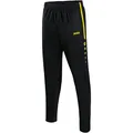 Produktbild: JAKO Trainingshose Pant Active (100% Polyester) lang schwarz/neongelb Jungen