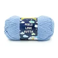 Produktbild: Lion Brand Yarn Feels Like Butta, weiches Kammgarn zum Stricken, Häkeln und Basteln, Immergrün, 1 Packung