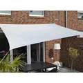 Produktbild: Floracord Sonnensegel Rechteckig wasserabweisend 400 cm x 300 cm Silbergrau