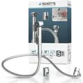 Produktbild: SCHÜTTE Waschbeckenhandbrause, Handbrause Set mit Schlauch, Friseurbrause, Haarbrause, Bidet Brause - Silber