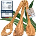 Produktbild: Goldenberg Kochlöffel Set - Made in Germany - feinstes Olivenholz aus Italien, Robust & Langlebig -Kochlöffel Holz & Pfannenwender