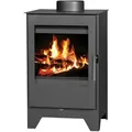 Produktbild: Kleiner Kaminofen Victoria Parma L schwarz, raumluftunabhängig - 5kW - Schwarz