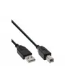 Produktbild: InLine USB-Kabel USB Typ B M bis M 2.0 30 cm Schwarz (34503X)