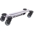 Produktbild: Rollbrett schwerlast ausziehbar 340-500mm, bis 250kg + Softrollen, schwarz