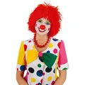 Produktbild: Clowperuecke: Buntes Haar für Clowns, Farbe:Rot