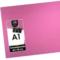 Produktbild: OfficeTree Schneidematte A1 - Pink & Lila - mit beidseitigen Rastern und Markierungen - Bastelunterlage 90x60 als Nähen Zubehör - Auch als Schneideunterlage und Malunterlage
